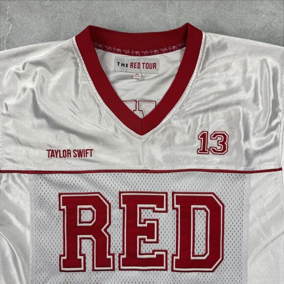 Taylor Swift Red Tour Football Jersey Official 2013 Concert Merch Rare Size - XS - Picture 2 of 8